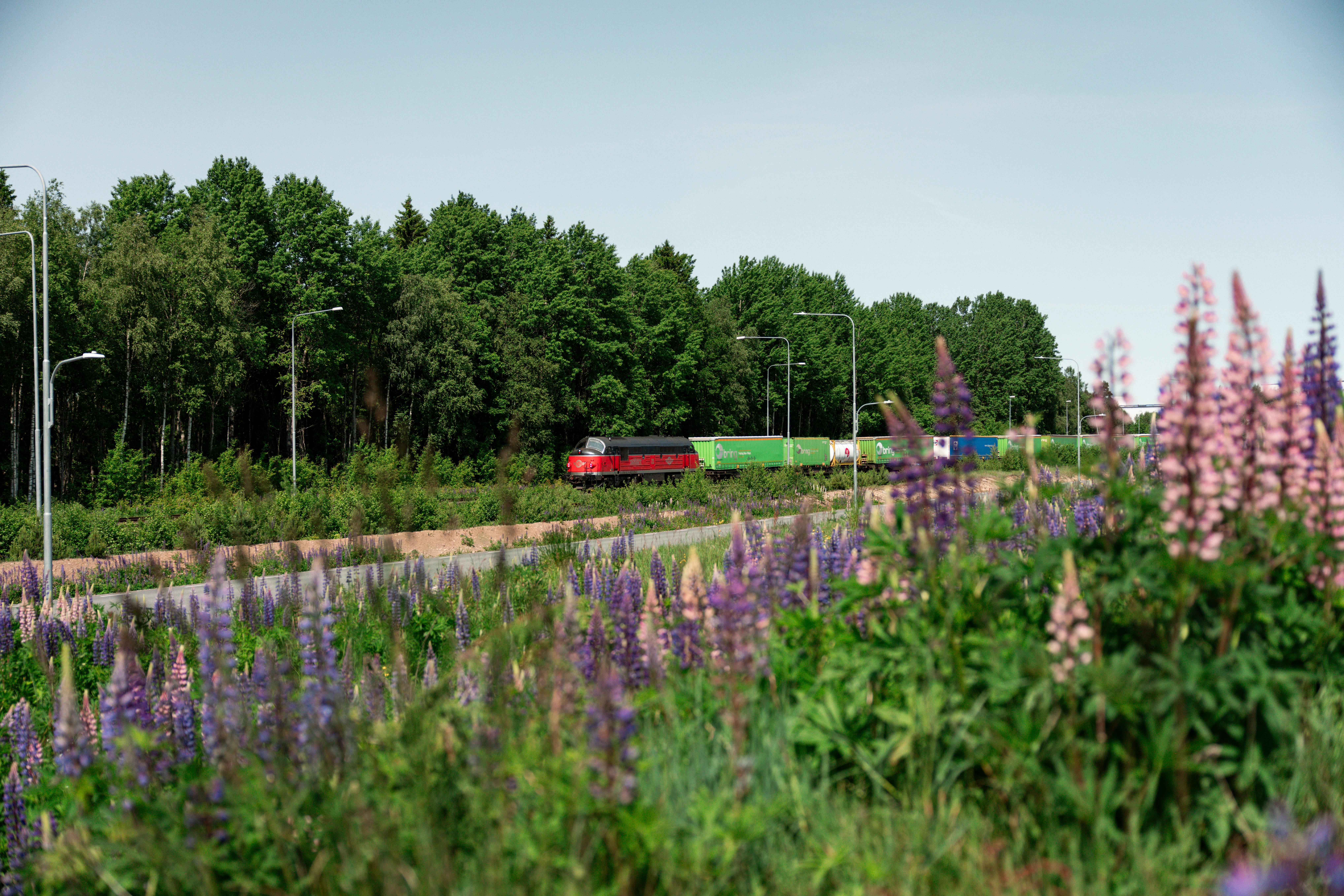 A railway track leads directly into the factory and will enable Nobia to receive incoming raw materials and ship complete kitchens to customers via train.